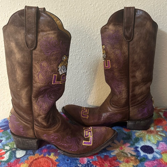 Stunning LSU Gameday Cowboy boots - Picture 3 of 5